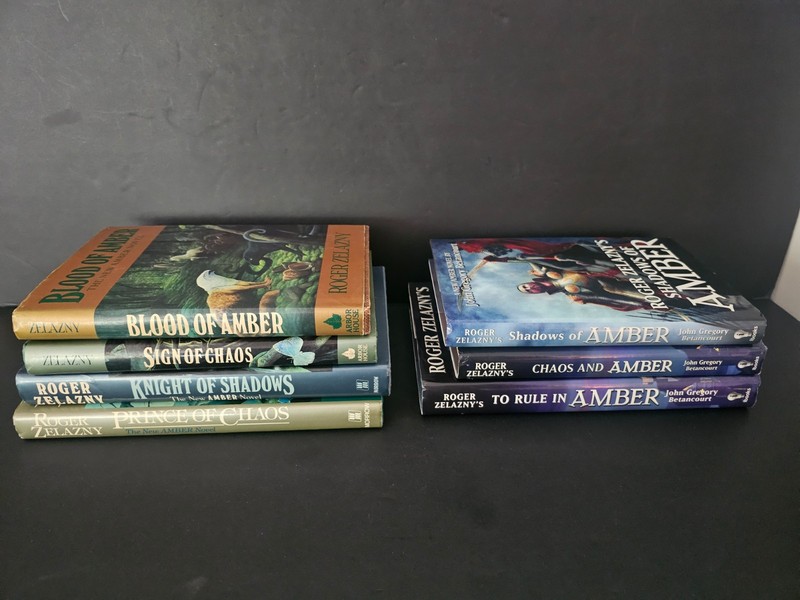 Lot of 7 Roger Zelazny & John Betancourt Sci Fi Hardcover Books – Amber Series