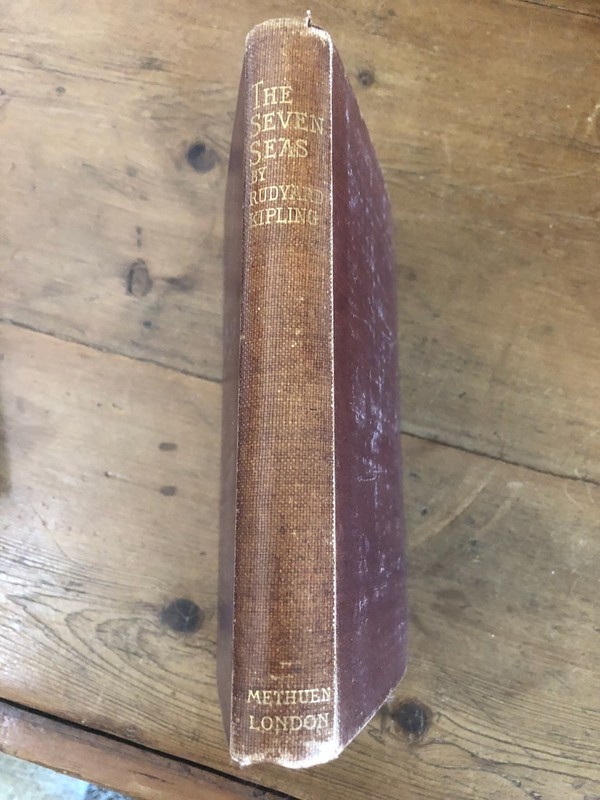 The Seven Seas by Rudyard Kipling 1896 Methuen London Hardcover 1st ed