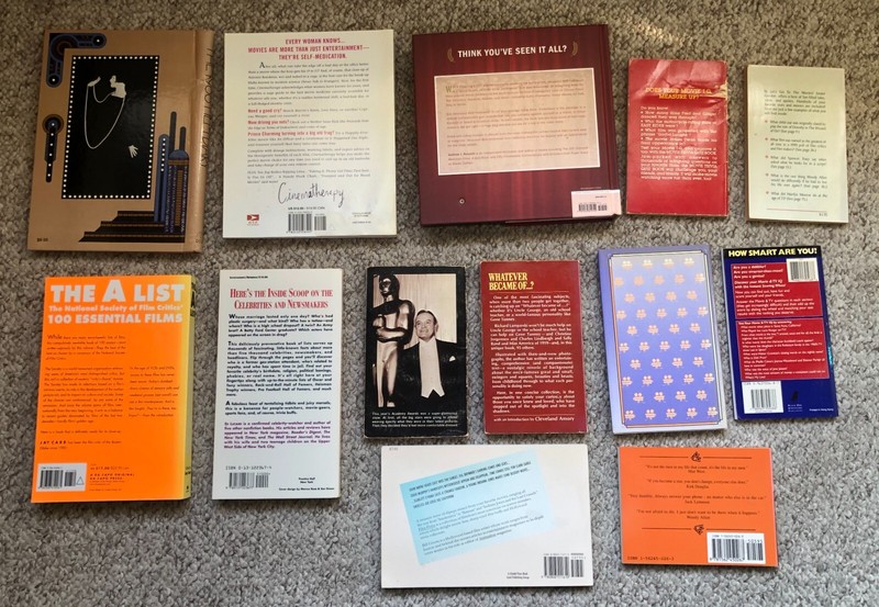 Lot of 13 Books about Movies, Film, Cinema: Trivia, Quotes, Facts, Movie Stars gallery