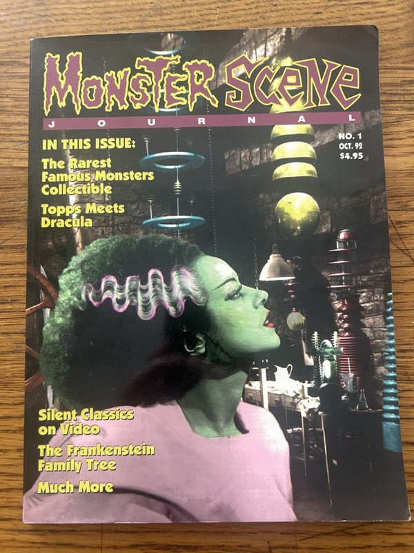 MONSTER SCENE JOURNAL #1 GOGO 1992 -Videos, Comics, Toys, Books, Rare Items VF