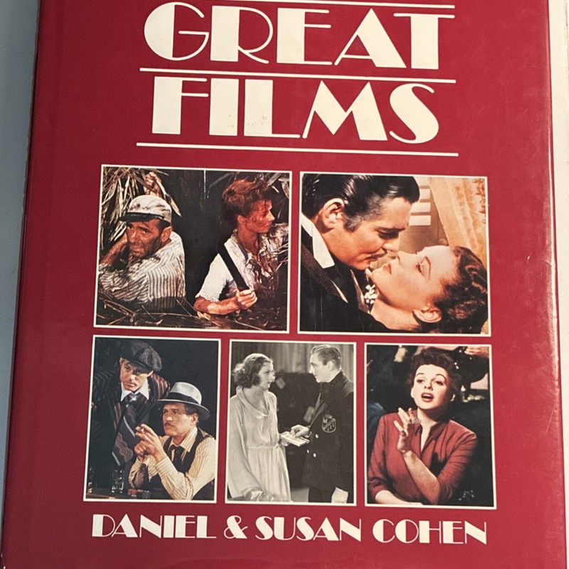 Daniel & Susan Cohen Great Films Hardcover Illustrated Movies Film Reference