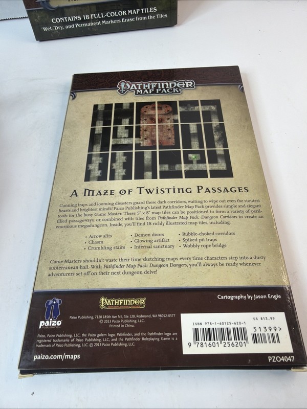 Pathfinder Map Pack Lot: Dungeon Dangers & Ruined Village gallery