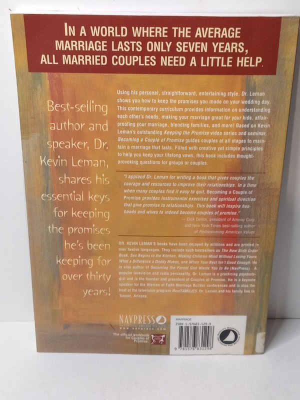 Becoming a Couple of Promise by Kevin Leman Paperback gallery