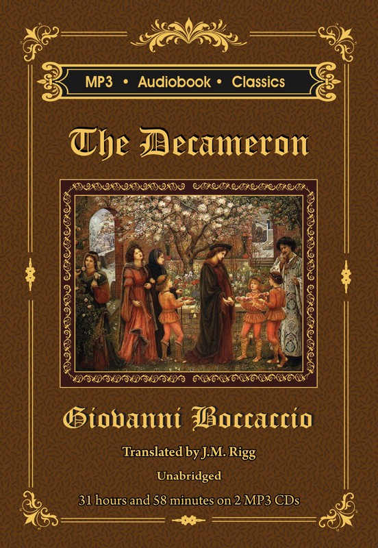 The Decameron – Unabridged MP3 CD Audiobook in DVD case