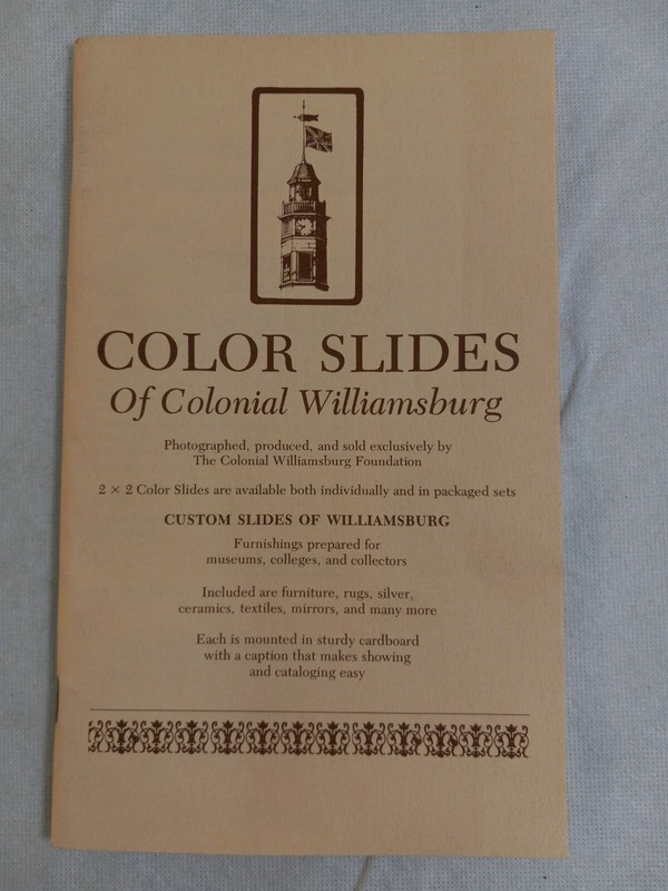 COLOR SLIDES of COLONIAL WILLIAMSBURG Paperback Book by COLONIAL WILLIAMSBURG