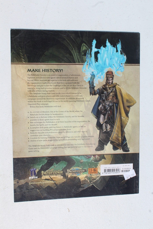 Pathfinder Society Field Guide Pathfinder 1.0 USED softback Paizo Publishing gallery