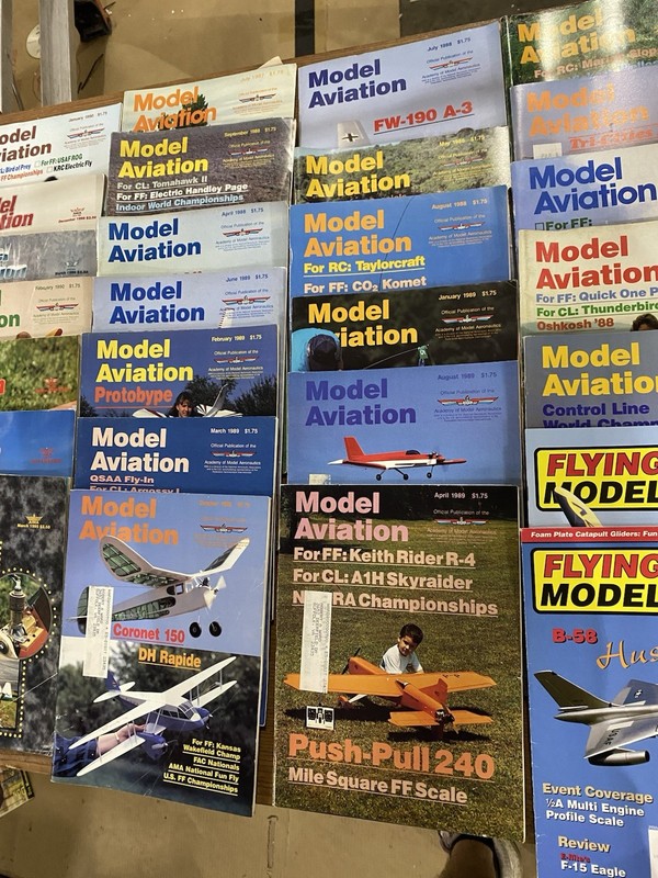 Lot of 43 Model Airplane Magazines Flying Models, Model Aviation, Model Builder gallery