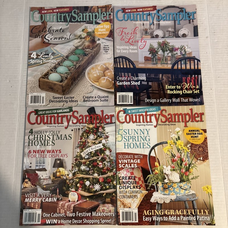 Country Sampler Magazine Lot Of 4 Mar/May/Nov 2021 Mar 2022