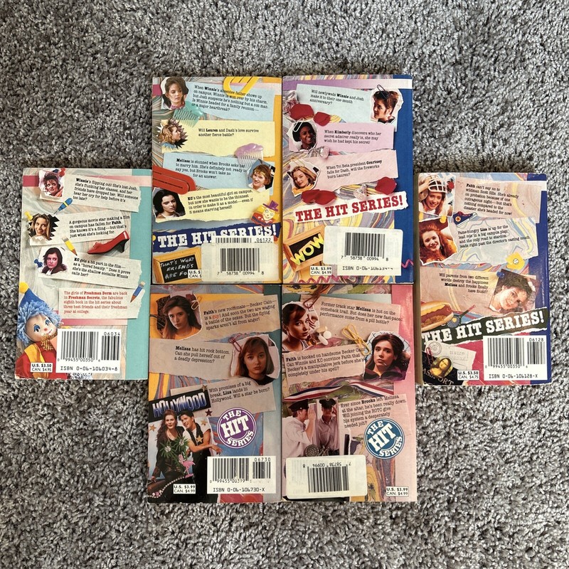 Freshman Dorm Book Lot of 6 Linda A. Cooney 1990s Series Roommate Obsession Rare gallery