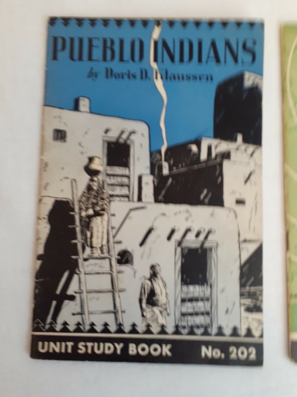 2 Unit Study Book Early Explorers Pueblo Indians Doris D. Klaussen Children's gallery