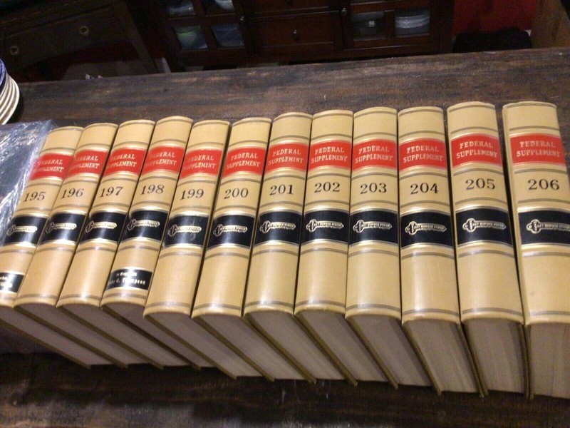West's Federal Supplement Law Books - Lot of 10 - multiple lots Free Shipping gallery