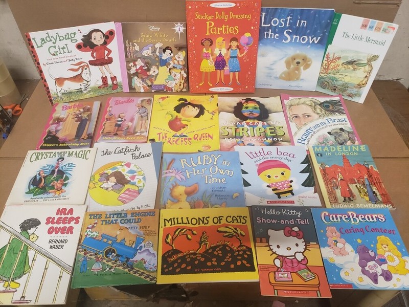 Lot of 10 BOOKS FOR GIRLS Learn to Read Picture Kids Children Library RANDOM MIX gallery