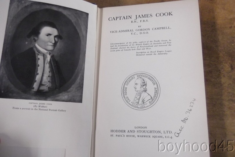 Captain James Cook R.N., F.R.S. by Gordon Campbell 1936 gallery