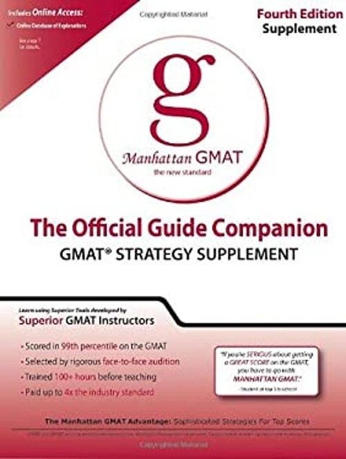 Official Guide Companion Paperback Manhattan GMAT Staff
