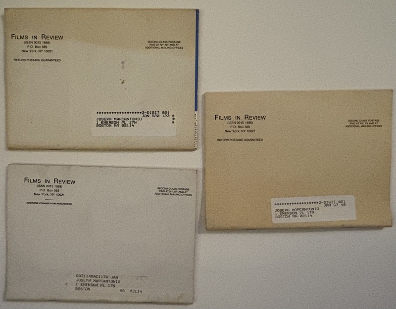 FILMS IN REVIEW Magazine (Lot of 15 issues) from 1962-1990 Movie/Film/Hollywood gallery