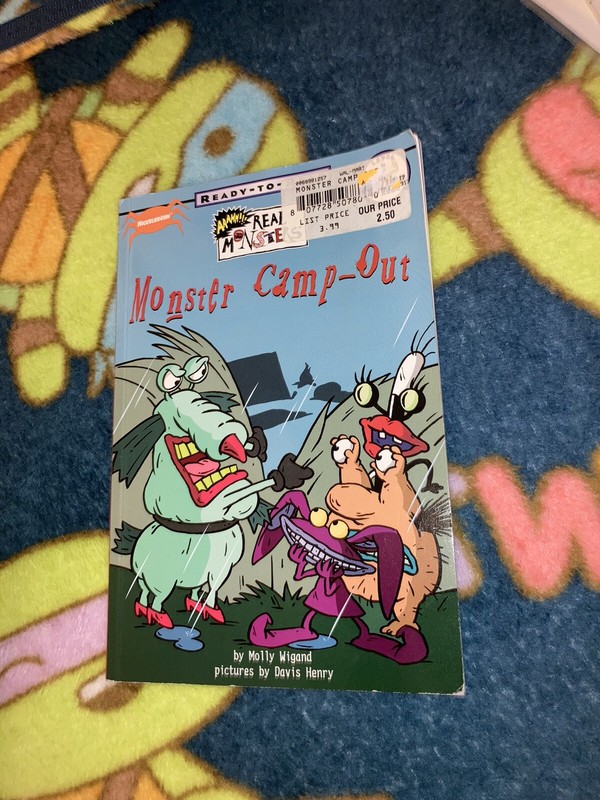 VTG 90’s Nickelodeon Aahhh Real Monsters Camp Out Book Molly Wigand Little Simon gallery