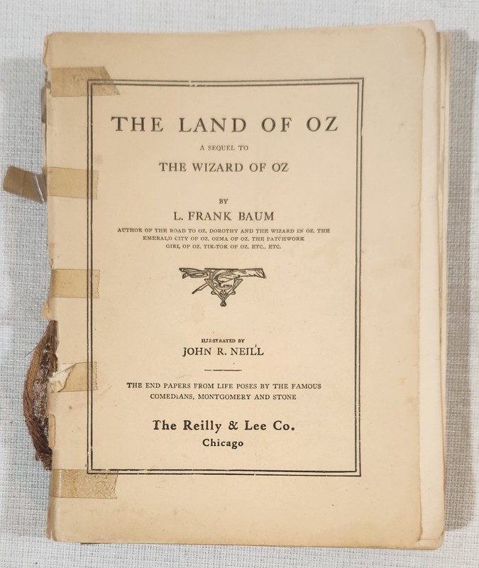 The Land of Oz by L. Frank Baum Illustrated by John Neill for Rebinding