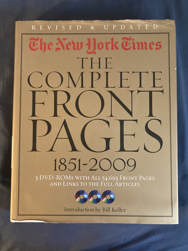 The New York Times Complete Front Pages: 1851-2018