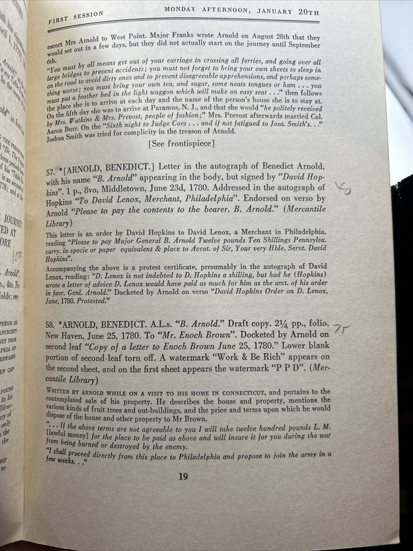 Parke-Bernet Catalog: The Mercantile Library Association Collection of New York gallery