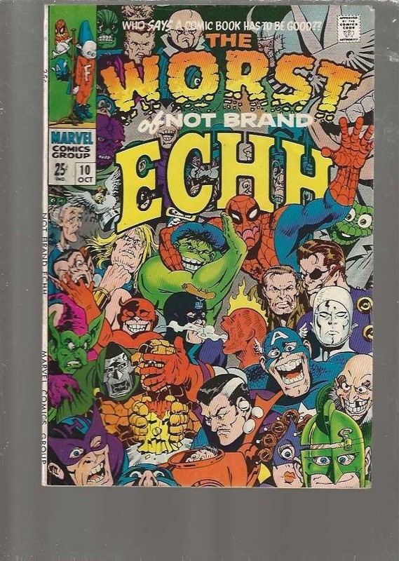 NOT BRAND ECHH 10 – FN – GIANT – – 1967 SERIES – SILVER AGE MARVEL COMICS