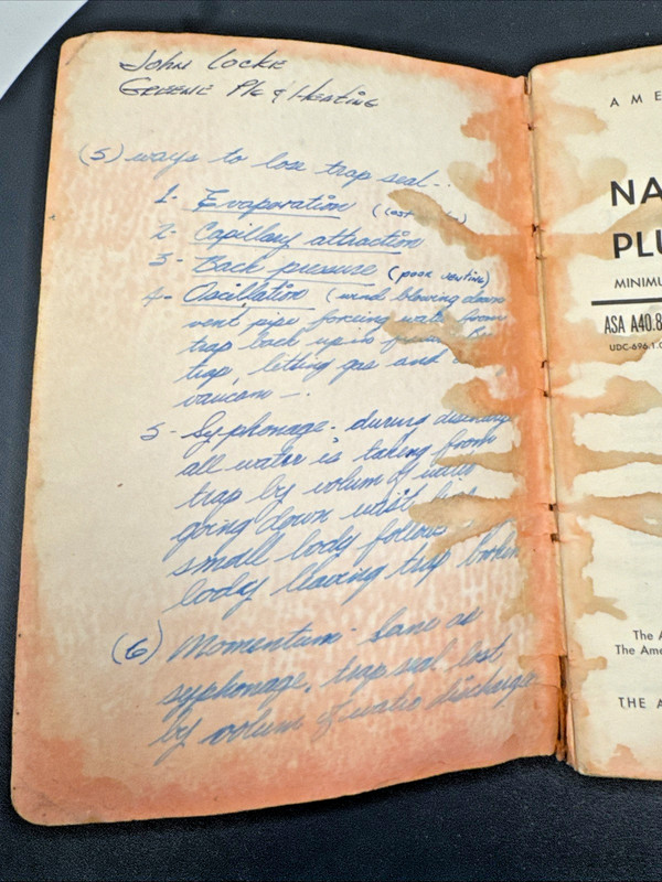 VTG 1955 National Plumbing Code Book ASA A40.8-1955 SC 174 Pages Illustrated gallery