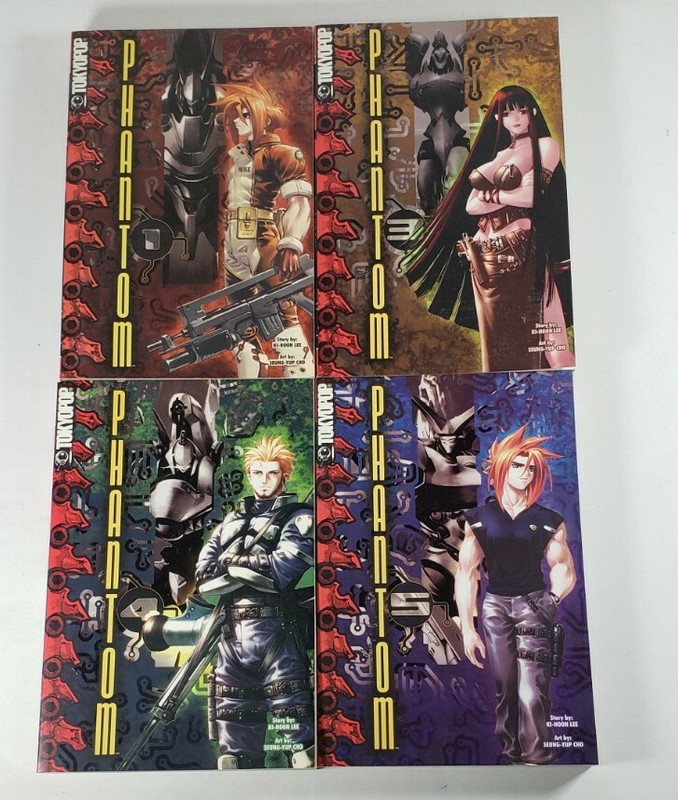 Phantom vol. 1,3,4,5 Manga Graphic Novel Book Lot Set in English by Ki-Hoon Lee