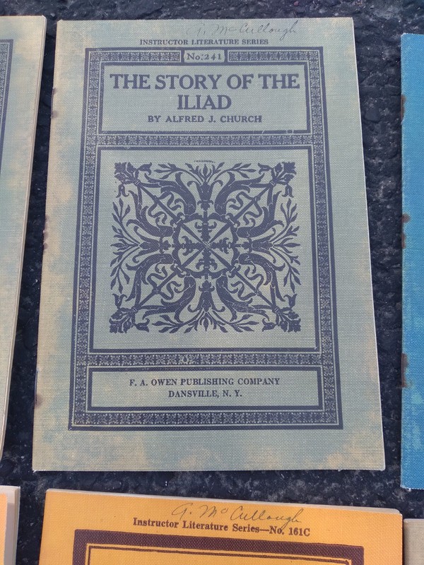 Antique 14 Fiction Novel Booklet lot Early 1900s literature instructor cloth gallery