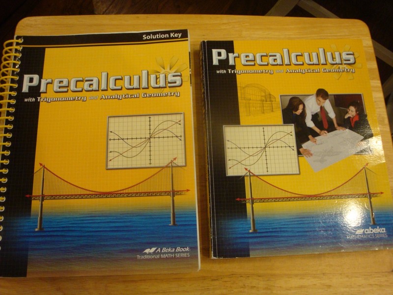 Abeka 12 -Precalculus Trigonometry Geometry- Student Text Book & Solutions Key