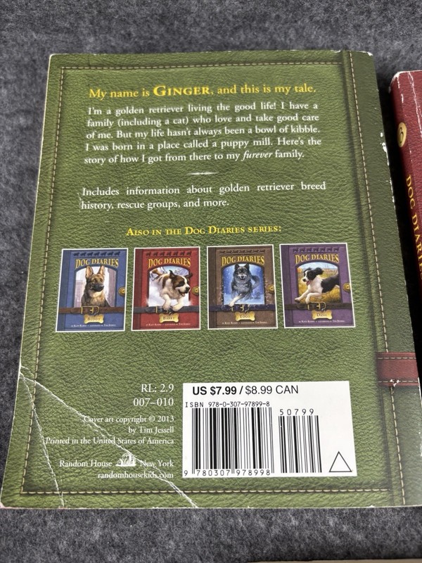LOT OF 5 DOG DIARIES PAPERBACK BOOKS BY KATE KLIMO 1, 3, 4, 9, 12 gallery