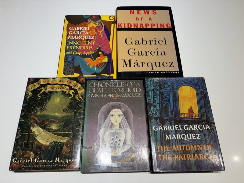 Gabriel Garcia Marquez Lot of 5 Books – Innocent Erendira, News of a Kidnapping