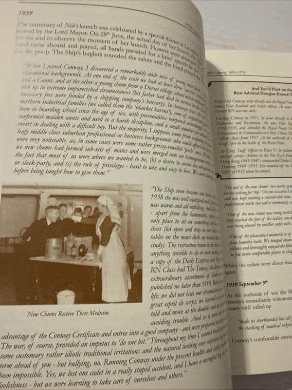 HMS CONWAY 1859 - 1974 Alfie Windsor Conway Cadet 1964-68 448 Pages Pb gallery