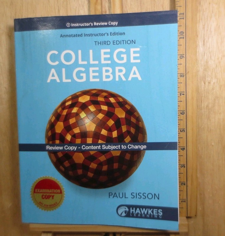 College Algebra 3rd Edition Annotated Instructor Edition Softcover Preview Copy gallery