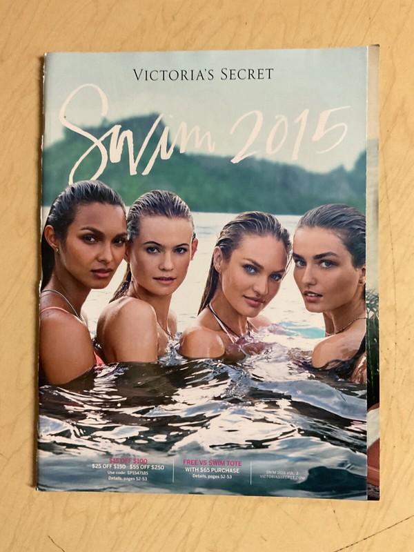 Victoria’s Secret catalog SWIM 2015 vol.2 sexy 2 page cover Swanepoel Prinsloo