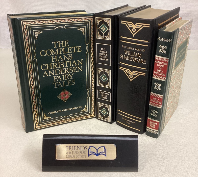 Chatham River Press Lot of 4 SHAKESPEARE, H G WELLS, DICKINSON, HANS C. ANDERSEN