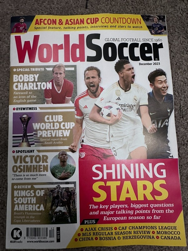 World Soccer UK Magazine December 2023 23 Bobby Charlton Tribute