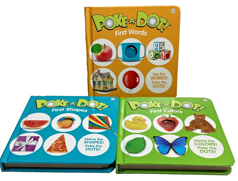 Melissa & Doug Poke A Dot, 3 Pack, 1st Words, Shapes & Colors
