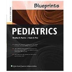 Blueprints Ser.: Blueprints Pediatrics by Bradley S. Marino and Katie S. Fine…