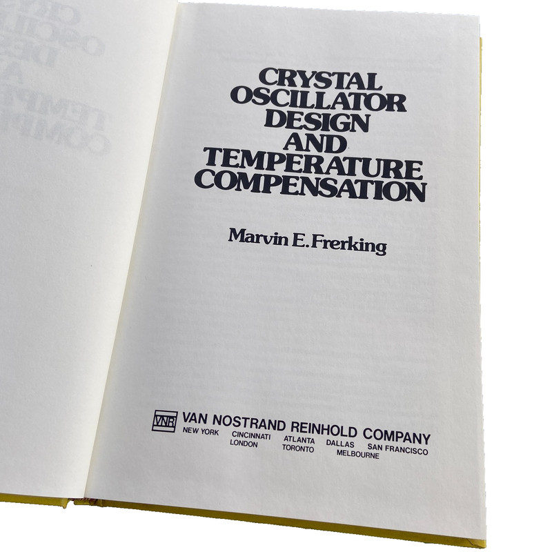 Crystal Oscillator Design Temperature Compensation Frerking 1978 Book Electronic