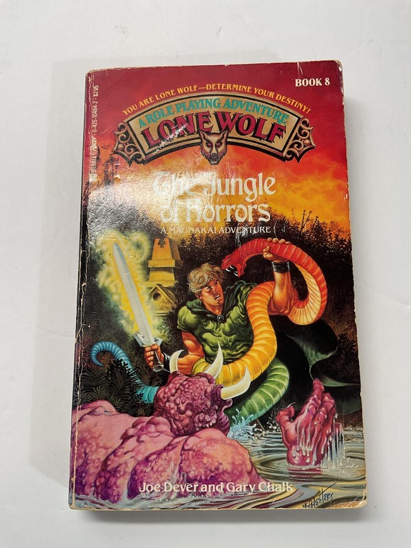Lone Wolf The Jungle Of Horrors Book 8 Joe Dever Gary Chalk Paperback Fantasy