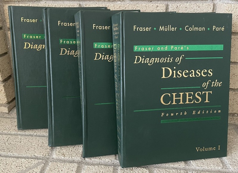 Fraser and Pare’s Diagnosis of Diseases of the Chest 4 Volume Set 4th Ed 1999