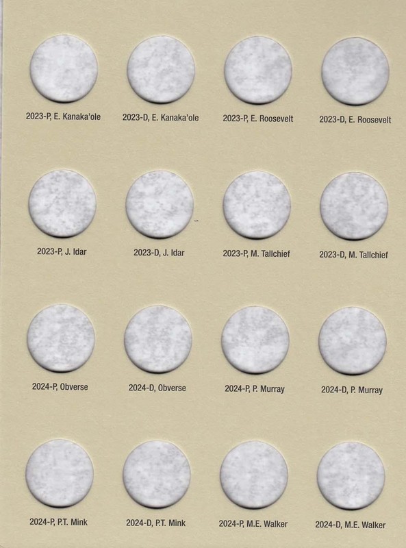 New Harris Folder For American Women Quarter Coin 2022-2025 P&D Mini Album gallery