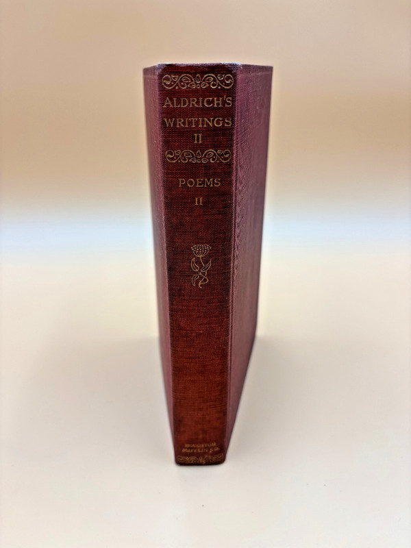 Thomas Bailey Aldrich Writings II Poems II Antique 1907 Houghton Mifflin Co Book
