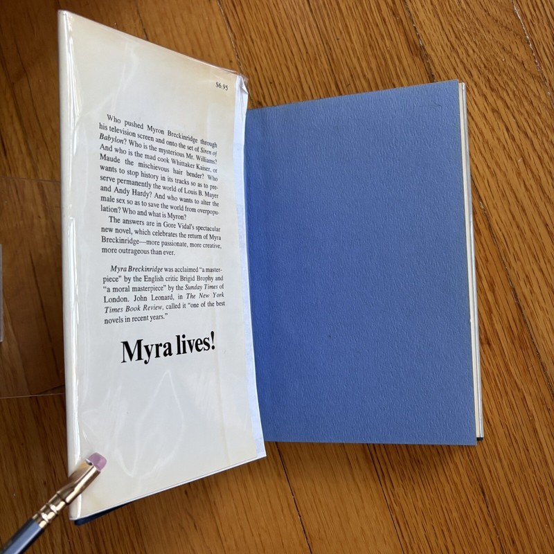 GORE VIDAL—MYRON—"Campy & surreal"—NYTimes—1st Edition, 1st Printing HC—VG/VG+ gallery