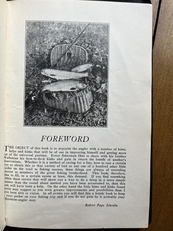 1930 Antique FISHING Ephemera THE NORTHWOODS LIBRARY Lincoln TROUT FLY FISHING gallery