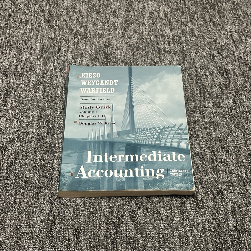 Intermediate Accounting: Study – Paperback, by Kieso Donald E.; – Very Good
