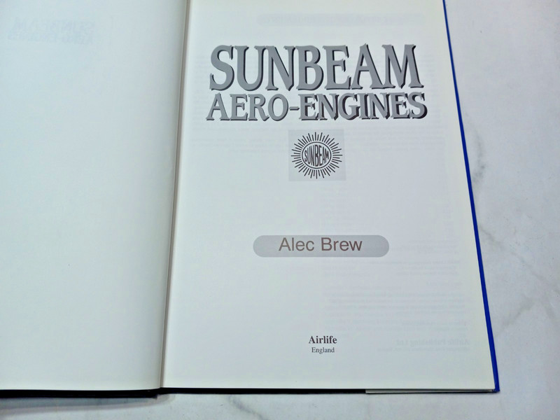 Sunbeam Aero-Engines Alec Brew Airlife Publishing Hardcover Book USA Seller gallery