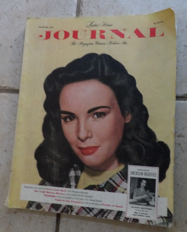 1949 OCTOBER LADIES HOME JOURNAL MAGAZINE EILEEN KENNEDY ADS FASHIONS 252 PAGES