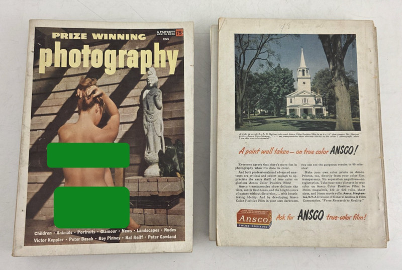 Lot of 8 Vintage 1950s Photography Magazines/Books - Fawcett How-To Series GC gallery
