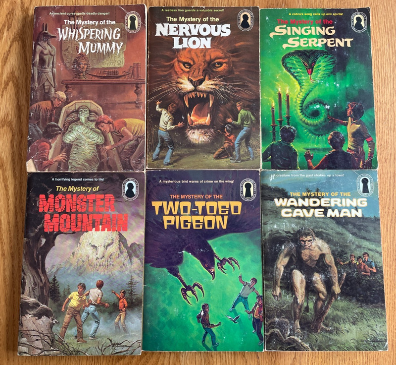 Alfred Hitchcock & The Three Investigators 6 PB Book Lot #3, 16, 17, 20, 34, 37