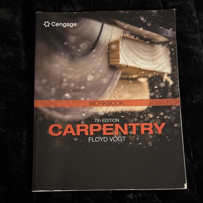 Cengage Carpentry Workbook 7th Edition by Floyd Vogt, English, 2019, 104 Pages gallery